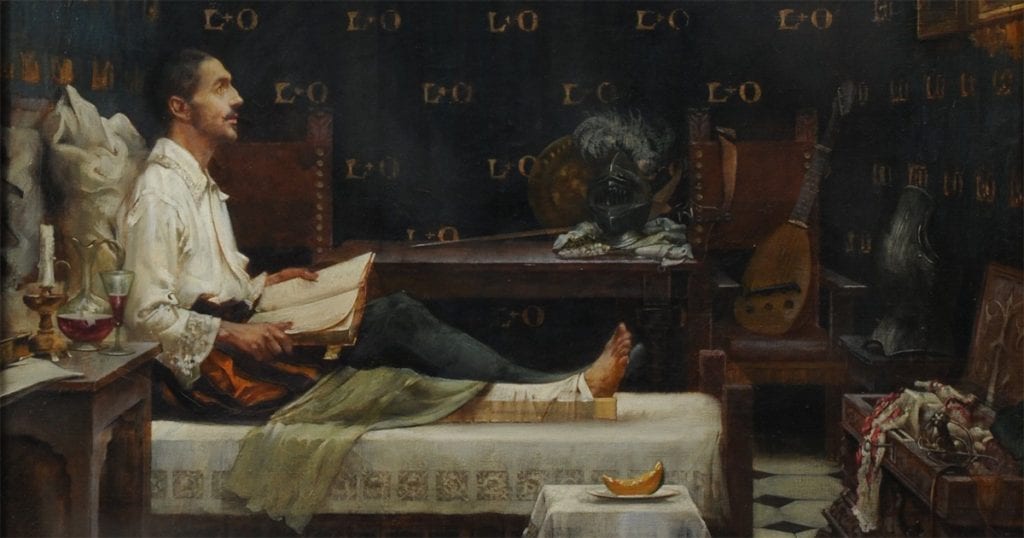 St. Ignatius in bed