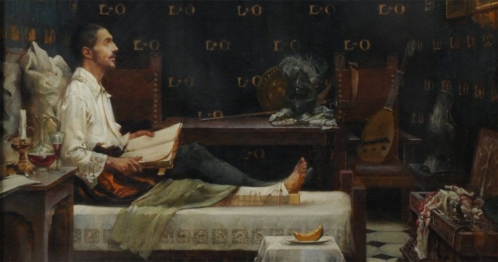 St. Ignatius in bed